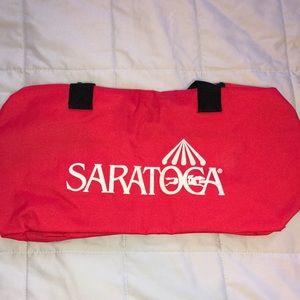 Saratoga duffle from the races